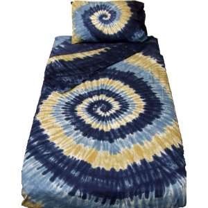    Waterfall Spiral Tie Dye Bedding   Twin XLong: Home & Kitchen