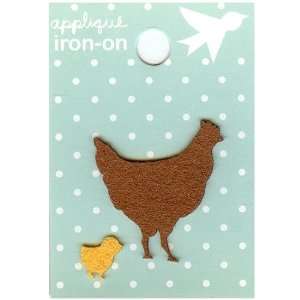  Hen & Chick Design Small Iron on Applique (patch size:1.25 
