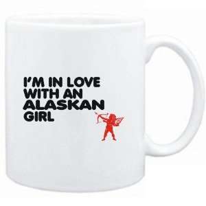  Mug White  I AM IN LOVE WITH A Alaskan GIRL  Usa States 
