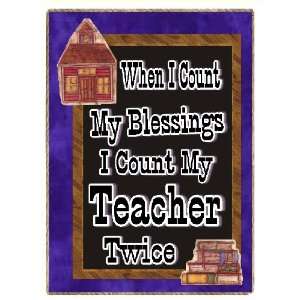  Count My Teacher Twice Blessings Refrigerator Gift Magnet 