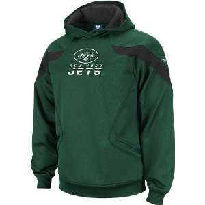 New York Jets Reebok Green Sideline Momentum Hooded Sweatshirt:  