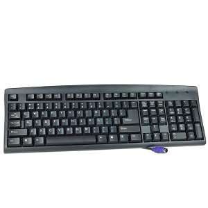  107 Key PS/2 Keyboard (Black) Electronics
