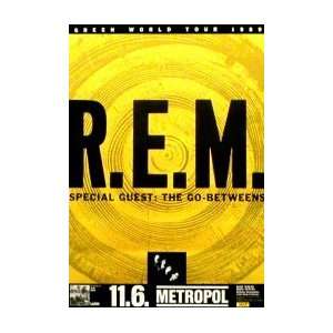  REM Green Tour   Metropol 11th June 1989 Music Poster 