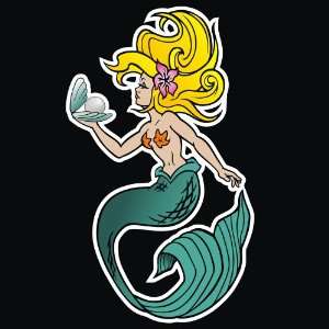 Beach   Mermaid Holding a Oyster with a Pearl Decal for Cars Trucks 