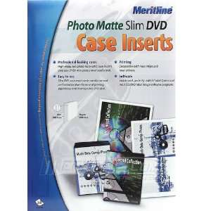  Meritline (Merax) Photo Matte Slim DVD Case Inserts 