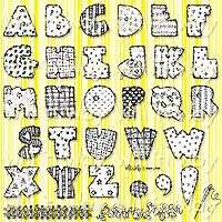 QUILT ABCS CLEAR STAMP SET DJ INKERS WILLnWAY  