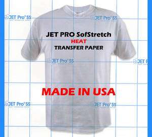 Inkjet Jet Pro Soft Stretch Transfer Paper Sheets Heat Transfer Paper 