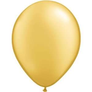  16 Metallic Gold Qualatex Balloons 