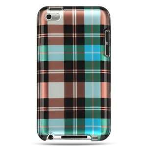  Ipod Touch 4 Crystal Case Blue Checker  Players 