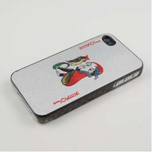  Silver Joker Playing Card Hard Case for iphone 4 & 4s 
