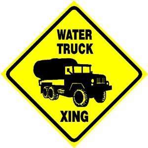  WATER TRUCK CROSSING road work NEW sign
