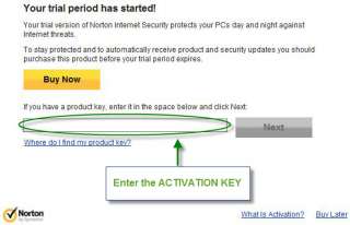 Norton Internet Security 2012 NIS 1 Year 1 PC License Activation 