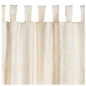  Trellis Pair of Tab Top Panel Curtains: Home & Kitchen