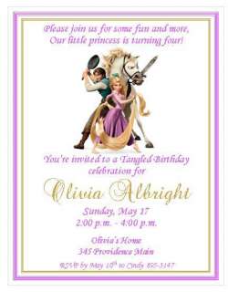 Rapunzel Tangled Invitations ~ Style #3  