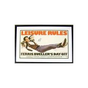 Matthew Broderick autographed Ferris Bulllers Day Off movie poster 