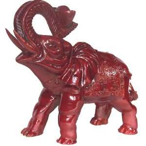  Large Realistic Soapstone Raging Elephant Figurine 
