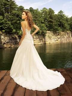 New White/ivor​y Wedding dress Stock Size 4 6 8 10 12 14 16  