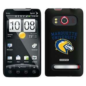  Marquette Mascot with Banner on HTC Evo 4G Case  