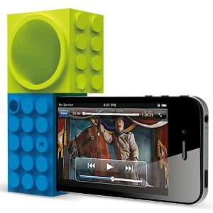   & Amplifier for iPhone 4/4S   Mount   Retail Packaging   Green/Blue