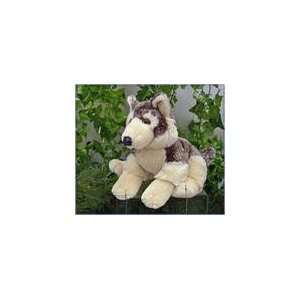    Sitting Timber Wolf 11 Plush Stuffed Animal Toy Toys & Games