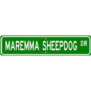  Maremma Sheepdog STREET SIGN ~ High Quality Aluminum ~ Dog 