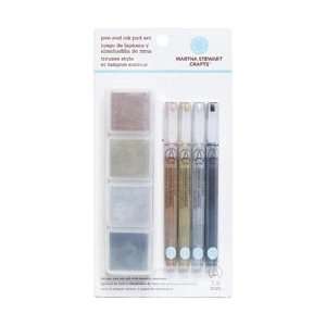  New   Martha Stewart Ink Pad and Pen Combo Set 4/Pkg by 