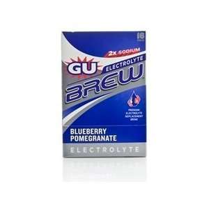 Gu Brew Electrolyte Drink BLUEBERRY POMEGRANATE 16 PK 