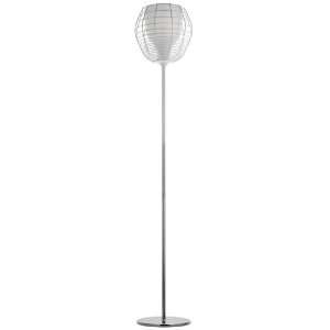 Cage Floor Lamp   White/White, 110   125V (for use in the U.S., Canada 