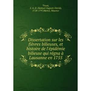   Samuel Auguste David), 1728 1797,Mahot, Maurice Tissot Books