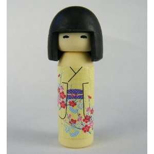  Kokeshi Japanese Doll Eraser. Cream Dress. 2 Pack. Toys 