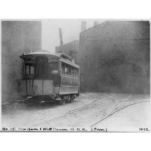  Horse drawn street railways,NH & WHHRR,barn yard,c1892 