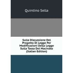   Del Macinato (Italian Edition) (9785877979253) Quintino Sella Books
