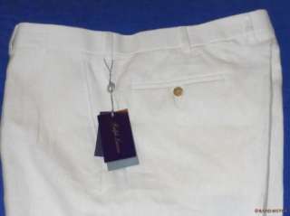 NWT $295 Ralph Lauren Purple Label Linen Shorts 40  