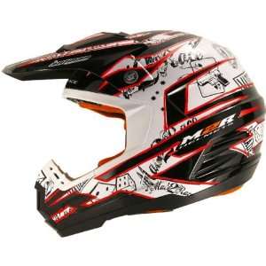  M2R Element Adult MX1 MotoX Motorcycle Helmet   Red / 2X 
