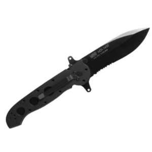   M21 Special Forces Linerlock Knife with Black Aluminum Handles: Sports