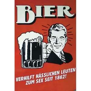  Beer   German Poster (Bier) (Size 24 x 36)