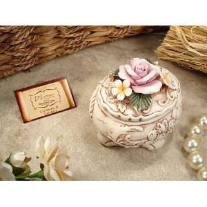  DLusso Oval roses capo trinket box: Home & Kitchen
