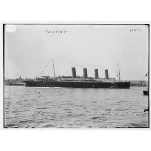 Lusitania   starboard view; out in harbor,Bain,N.Y.C 