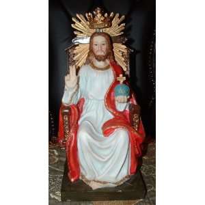 Jesus Christ King of Kings Sculpture 13h X 6l X 6w:  