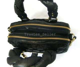 NWT JUICY COUTURE Gold Chain Link Black Bag Handbag  