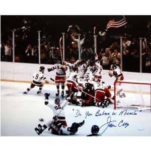  Jim Craig 1980 USA Celebration 16x20 w/ Do You Believe in 