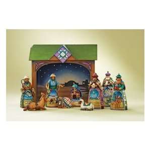  Jim Shore 10 PC Nativity Scene Holy Family Wisemen 