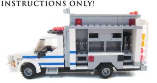 Lego Custom City   4 Emergency Trucks   INSTRUCTIONS CD  