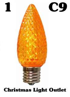 C9 Amber/Orange Xmas Light LED Replacement Bulb  