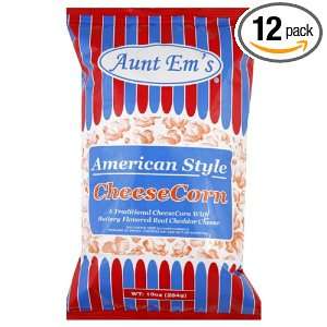 Aunt Ems CheeseCorn American Style, 10 Ounce Bags (Pack of 12 