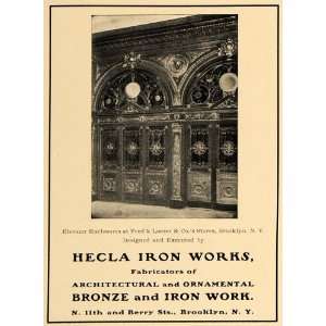  1903 Ad Hecla Iron Works Frederick Loeser Store Brooklyn 