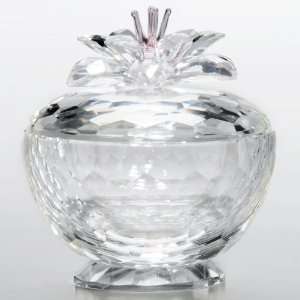  Sorelle Crystal Bowl with Blooming Flower Lid