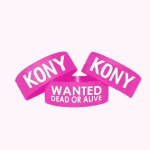 Joseph Kony 2012 Dead or Alive (1pcs) Silicone Wristbands (Pink) 1 