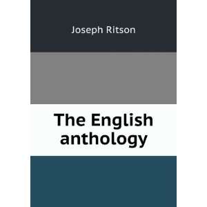  The English anthology Joseph Ritson Books