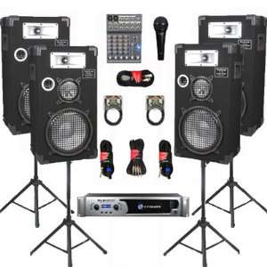   Mic, Stands and Cables DJ Set New CROWNE1025SET8 Musical Instruments